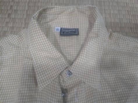 Versus Versace Gianni Versace checkered button up shirt size